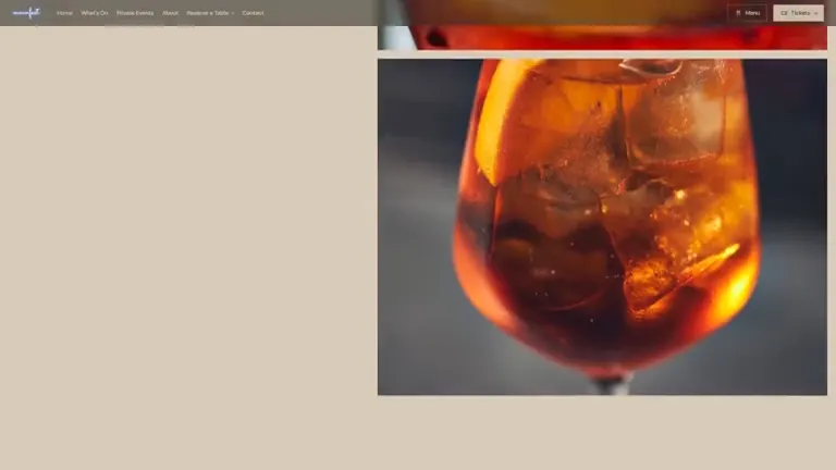 The jazz bar: a ready-made website design by Moonfest Studio