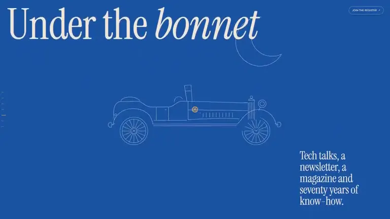 The car club: a ready-made website design by Moonfest Studio
